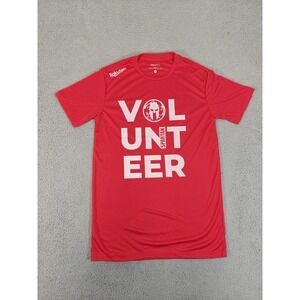 Spartan Race Volunteer Shirt‎ Mens Small Red Craft Rakuten Athletic Teen OCR New